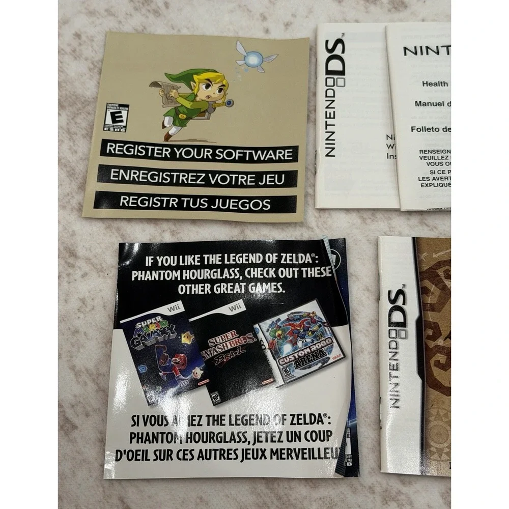 The Legend of Zelda Phantom Hourglass Nintendo DS Case Manual ONLY NO GAME